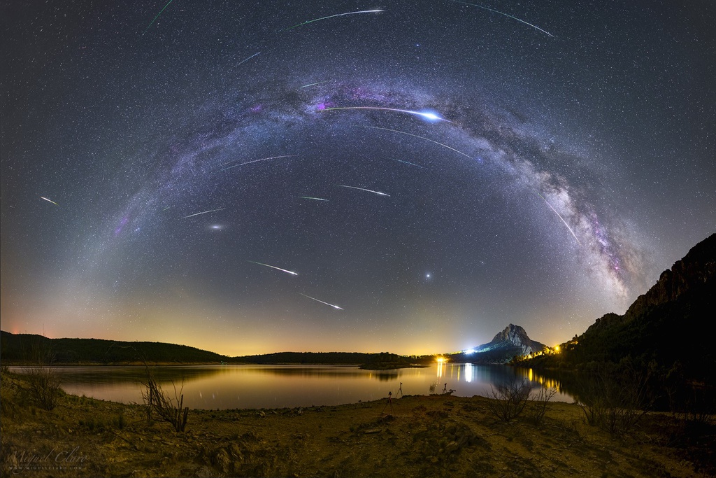 Noite das Perseidas: Observação de Estrelas Cadentes, Constelações e da Lua ao Telescópio