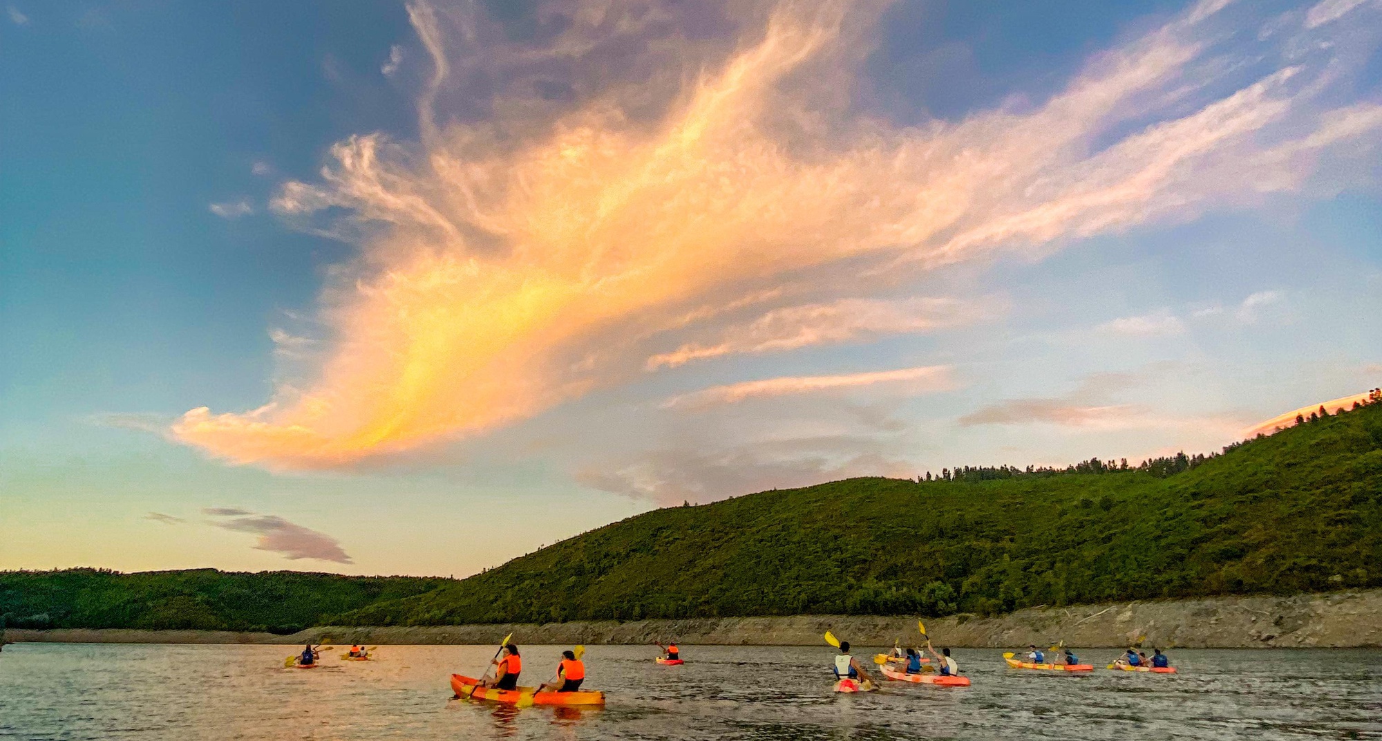 Travessia da Grande Rota do Zêzere em Kayak:  Álvaro - Vilar da Amoreira - Barragem do Cabril
